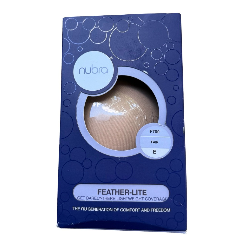 NuBra Feather-Lite F700 Fair E Strapless Backless‎ Adhesive Bra New